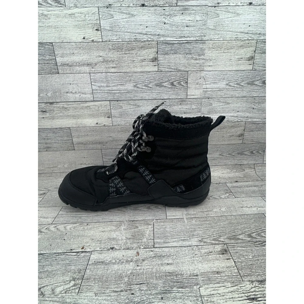 Xero Shoes Alpine Men Snow Boots Black Waterproof Minimalist Zero Drop Size 10